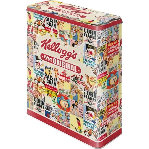 Extra Large Kellogg's Original Art Tin Storage Box