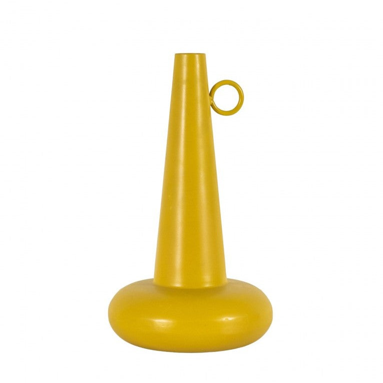 Eye-Catching Metal Vase Infuses Colorful Energy