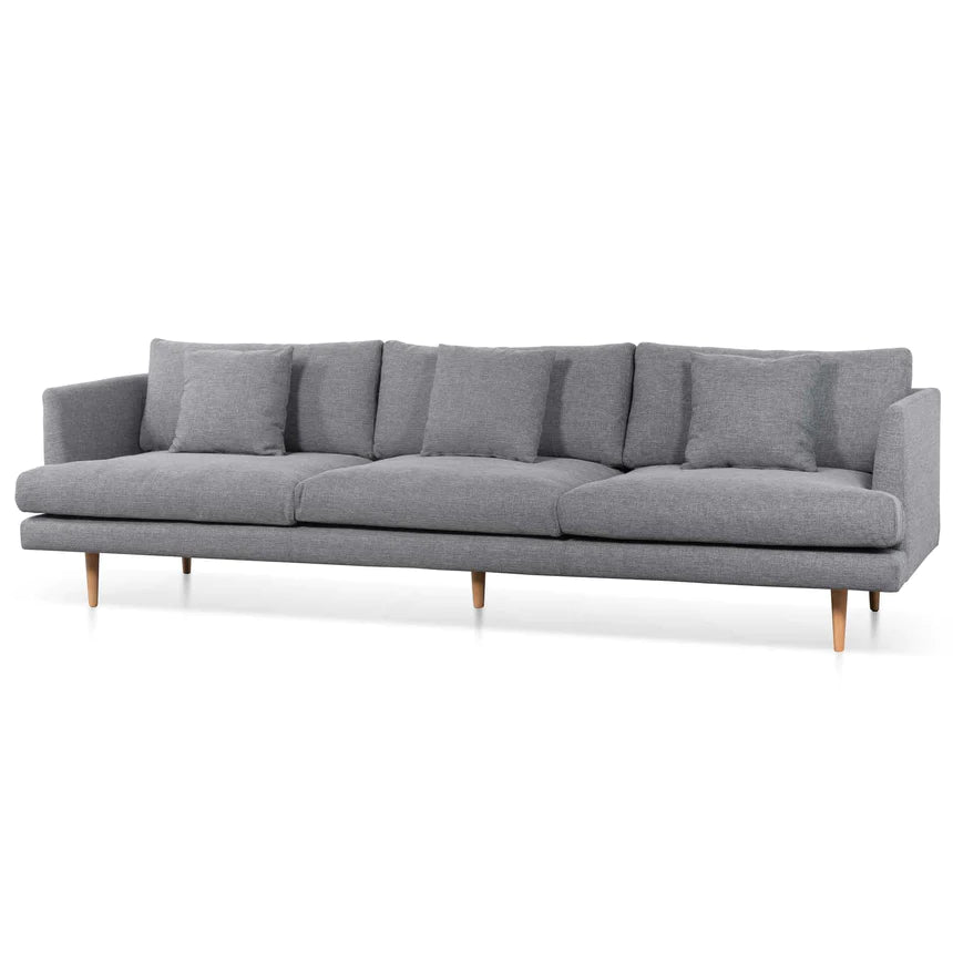Fabric Finesse 4-Seater Sofa with Cushion