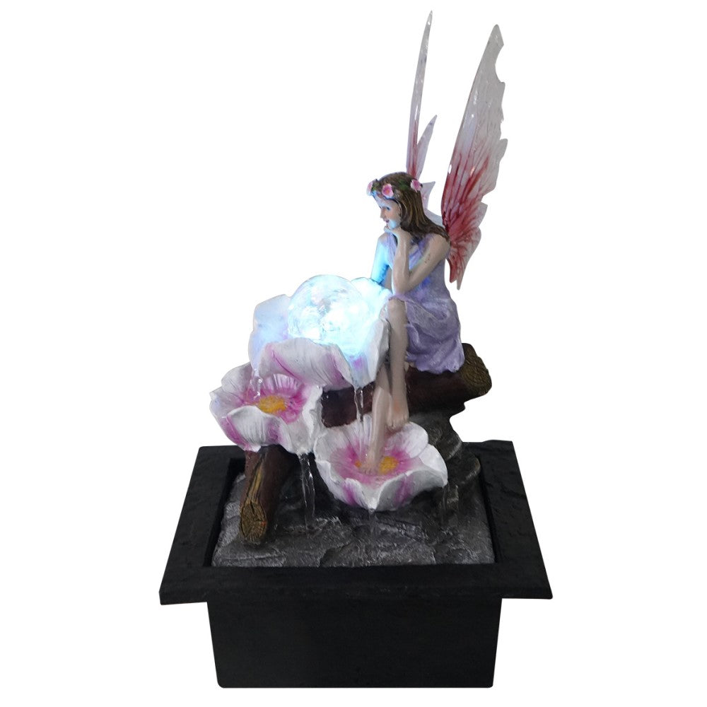 Fantasy Fairy Polyresin Fountain Tabletop Decor