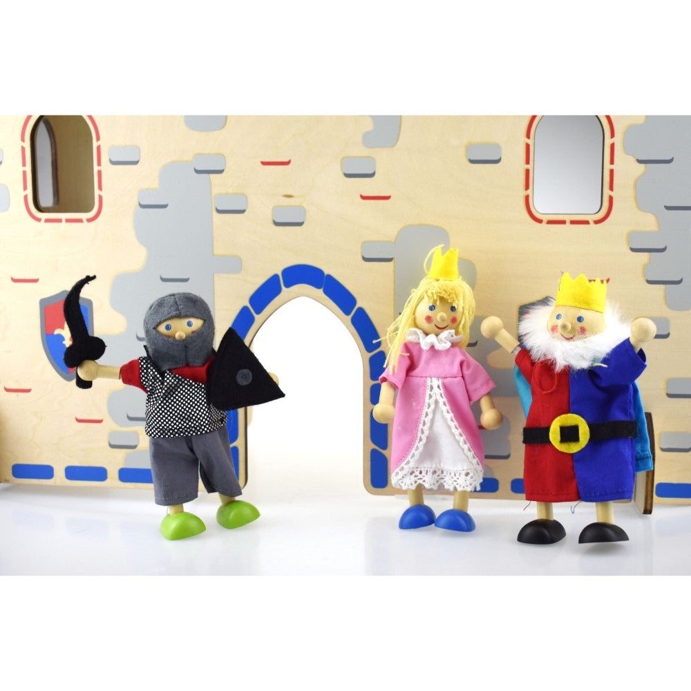 Fantasy Flexi Dolls - Wooden Fairytale Figures - Set of 6
