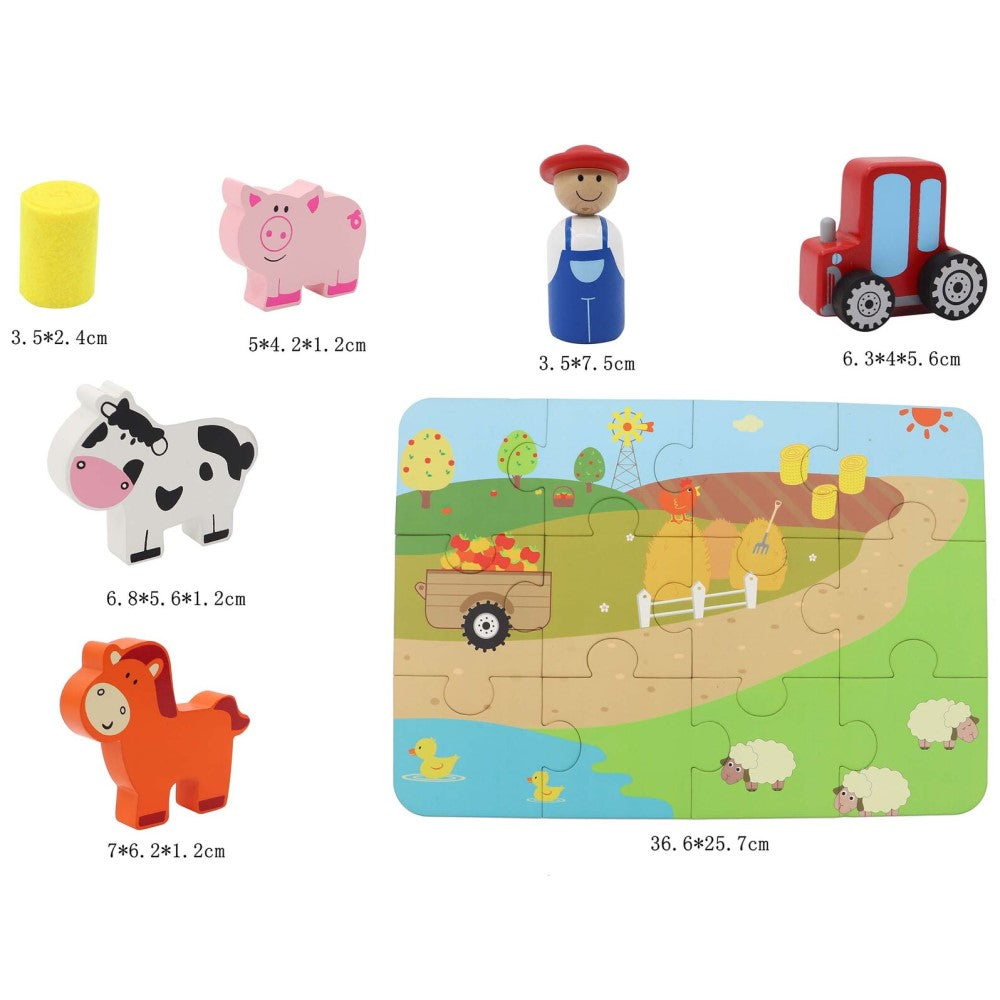 Farm In A Tin Kids Playset In A Carry Case