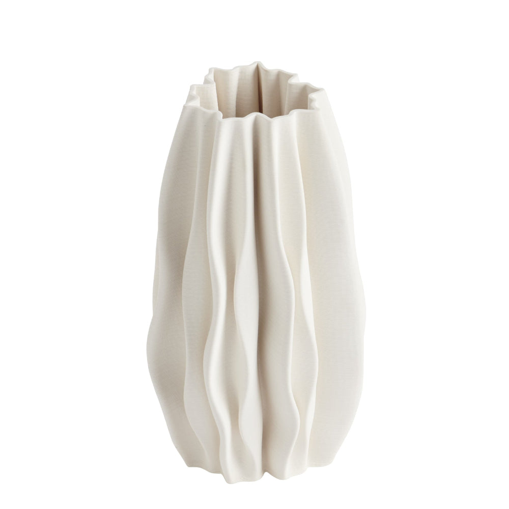 Fern Elegant White Accent Vase - 30cms