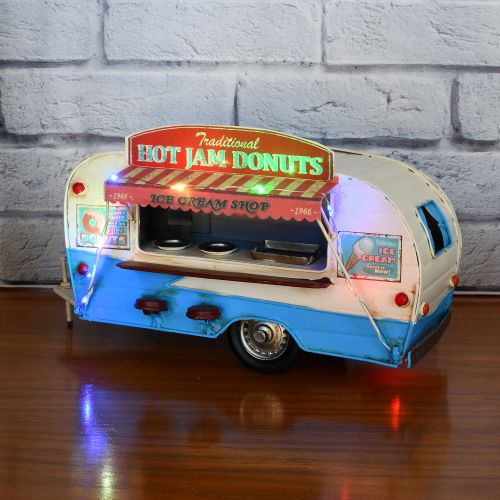 Festoon Lights Hot Jam Donuts Van Metal Ornament