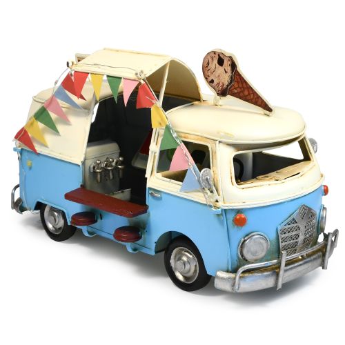 Festoon Lights Ice Cream Van Metal Ornament