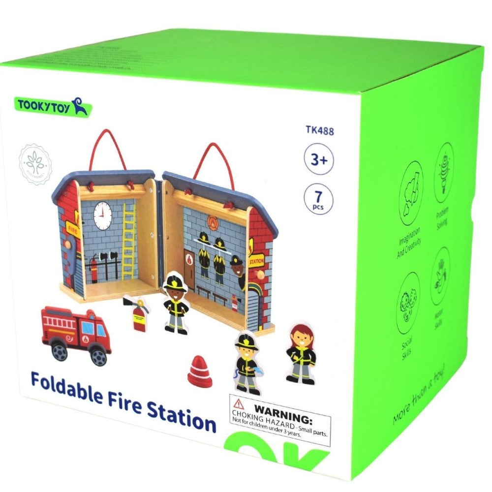 Firefighters Pretend Play Kids Playset In Carry Case