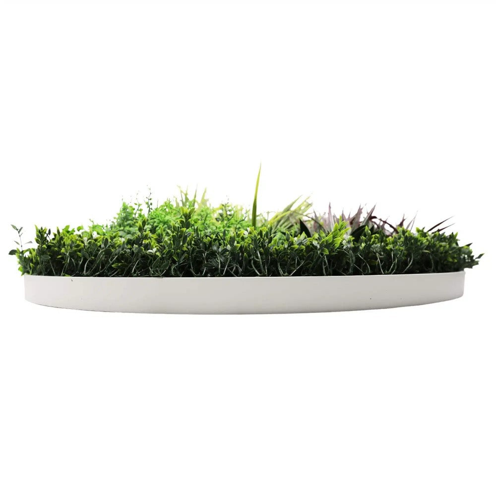 Floral Greenery Artificial Wall Disc 100cms