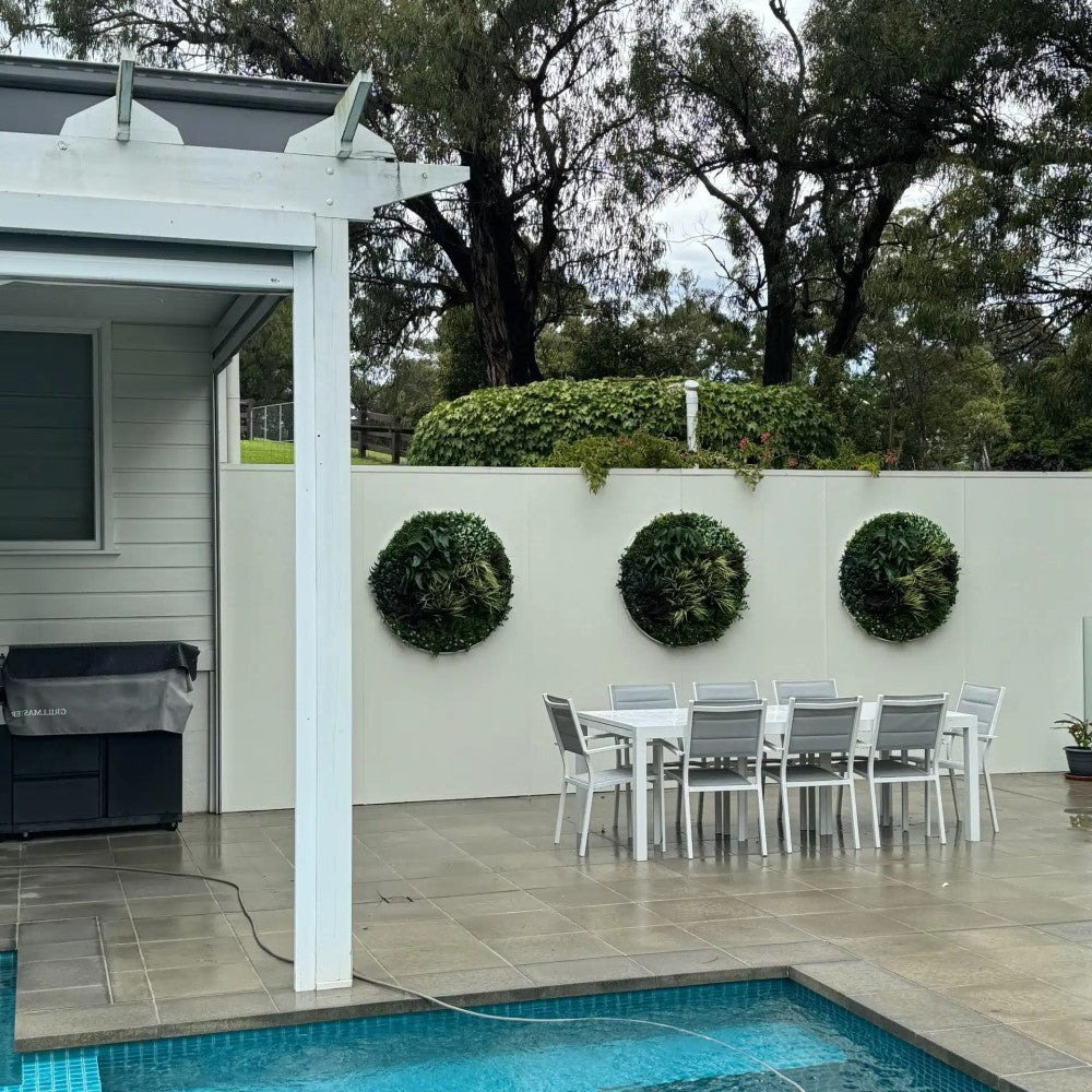 Floral Greenery Artificial Wall Disc 100cms