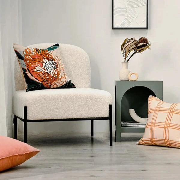 Flowering Gum Square Linen Cushion - 50x50cms