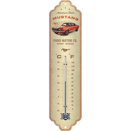 Ford Mustang - GT 1967 Red Thermometer