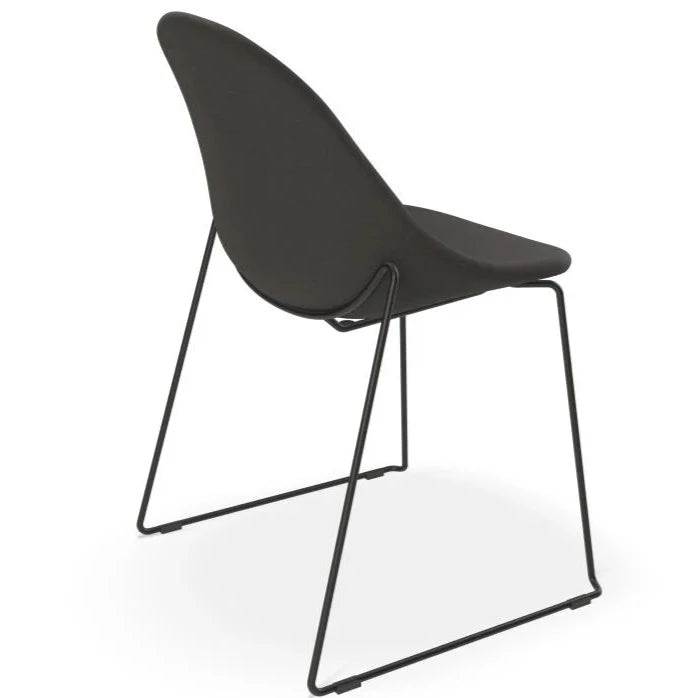 Forest Bliss Sled Base - Black Dining Chair
