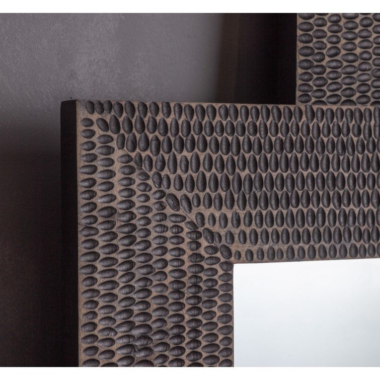 Forest Charm Wooden Wall Mirror