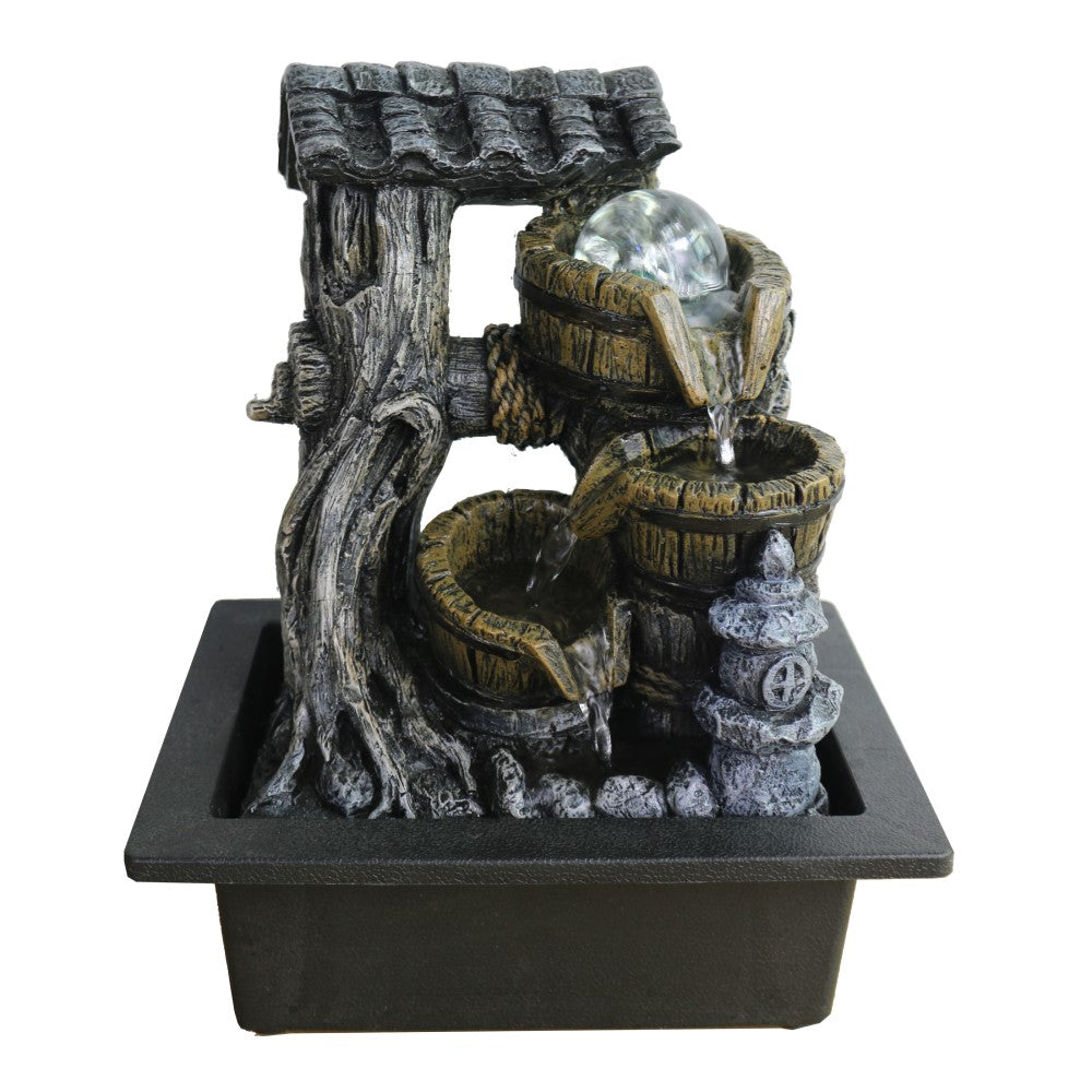 Fortune Well Polyresin Fountain Tabletop Decor