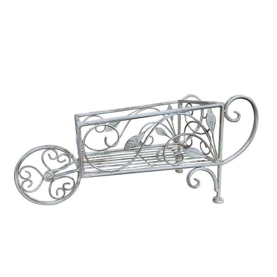 French Country Decorative Wheelbarrow Planter