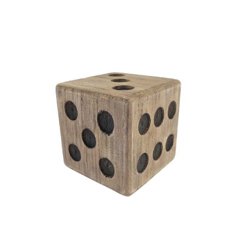 French Natural Finish Square Dice - 13x13x13cms