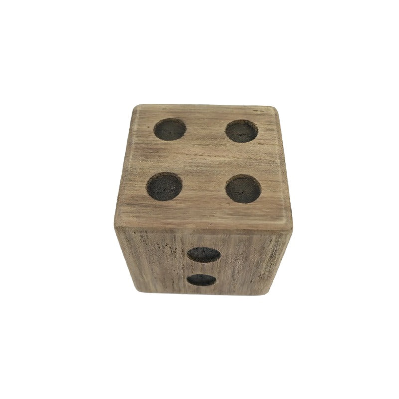 French Natural Finish Square Dice - 13x13x13cms