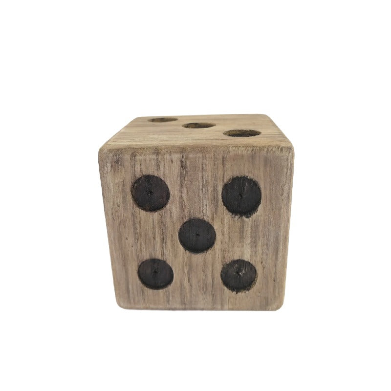 French Natural Finish Square Dice - 13x13x13cms