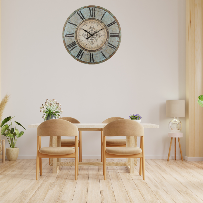 French Provincial Fleur Wall Clock 60cms