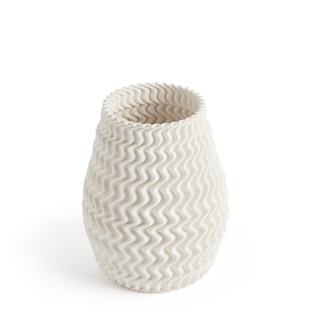 Fresh and Simple Indy White Ceramic Vase - 24cms