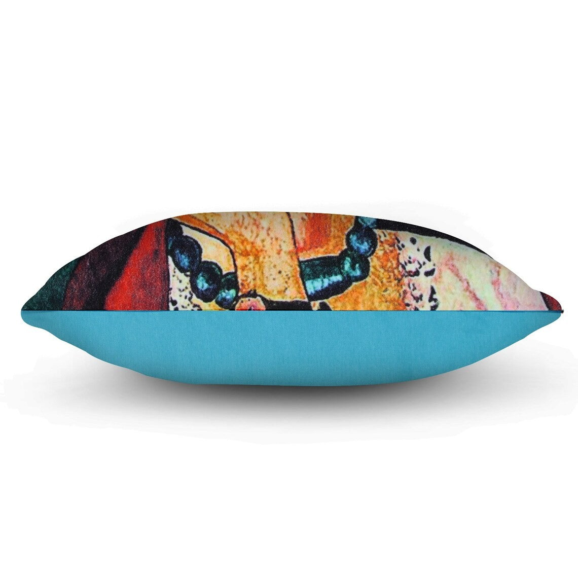 Frida Kahlo Inspired Multicolor Cotton Cushion Cover 50 x 50cms