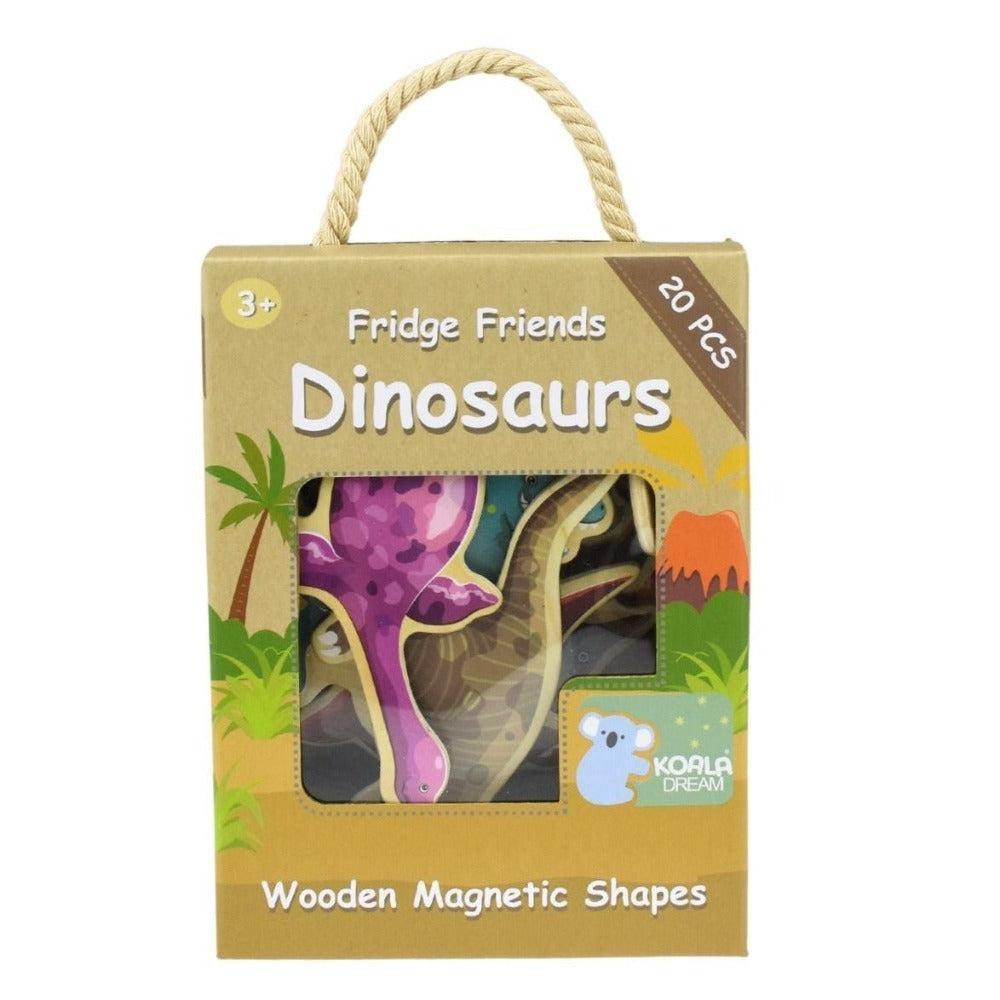 20Pcs Dinosaurs Wooden Fridge Magnets