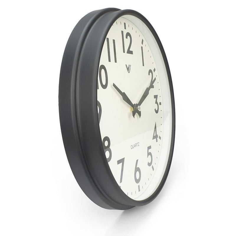 Frosted Brown Frame Wall Clock 32cms (Available in 2 colors)