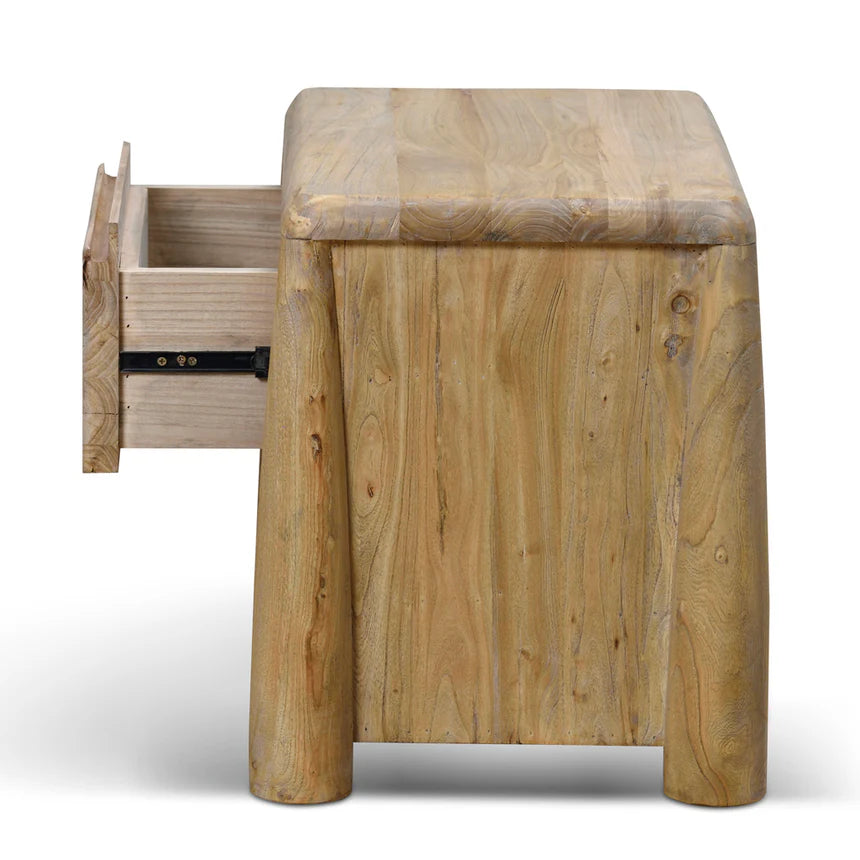 Functional Elegance Natural Bedside Table - 55cms