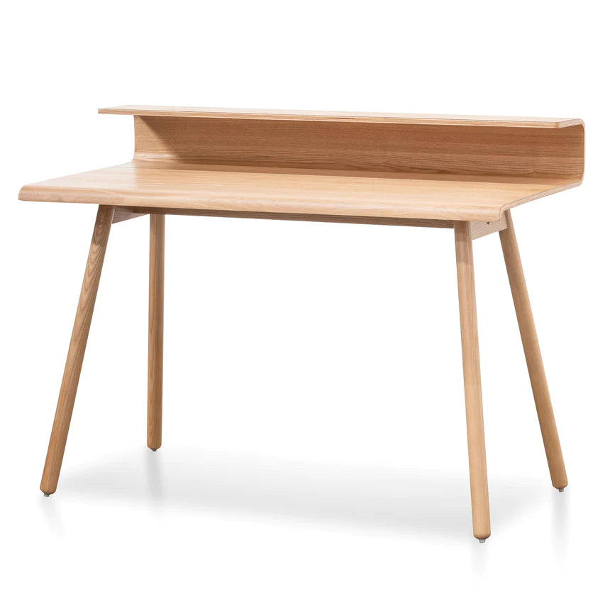Futuristic Home Office Desk 120cms - Natural