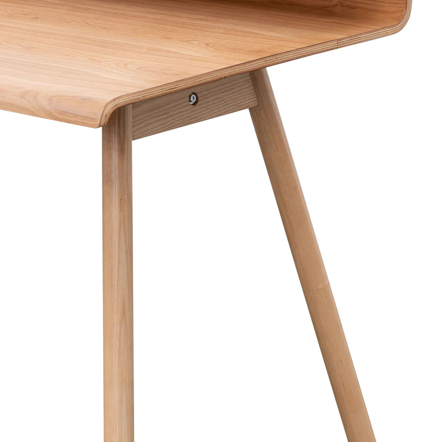 Futuristic Home Office Desk 120cms - Natural