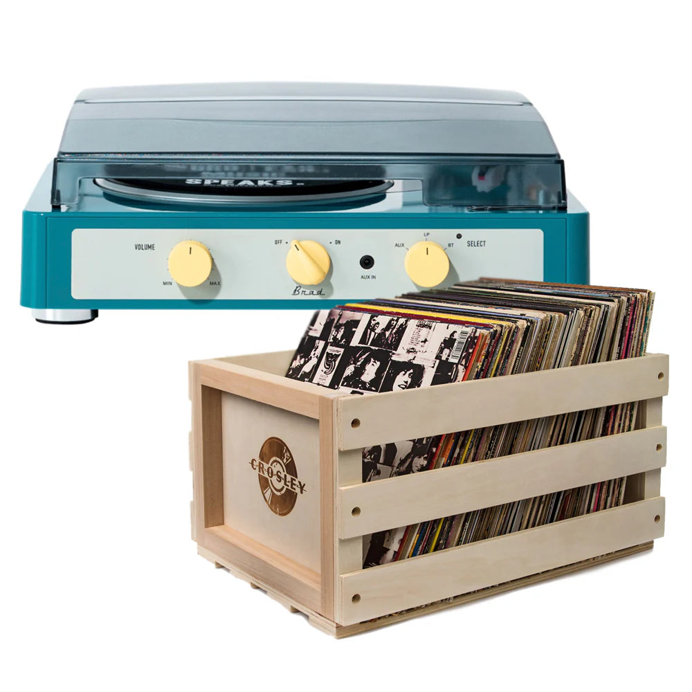 Gadhouse Brad MKII Record Player + Storage Crate - Available in 3 Colors