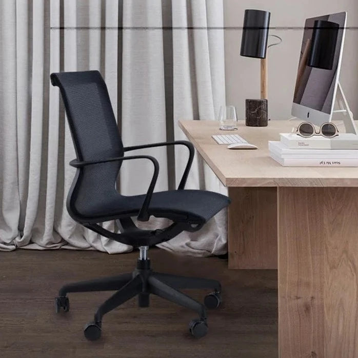 Galaxy Low Back Swivel Office Chair Office Chair - Black