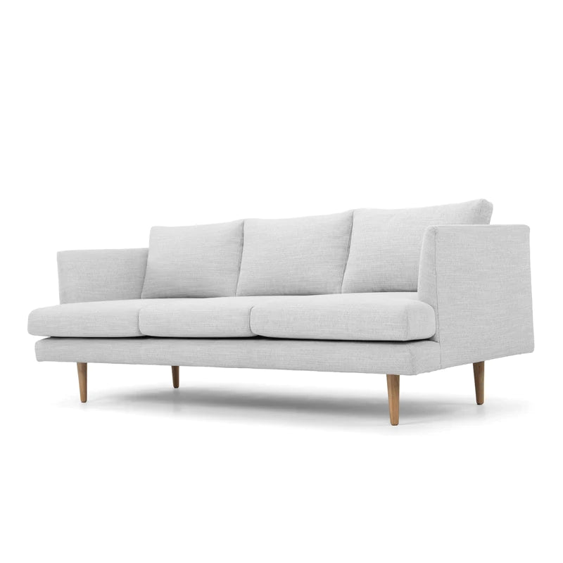 Gallery Glamour 3-Seater Sofa-Light Grey