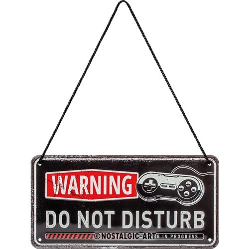 Gaming - Do Not Disturb - Nostalgic-Art Hanging Sign - 10 x 20cm