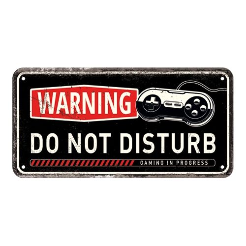 Gaming - Do Not Disturb - Nostalgic-Art Hanging Sign - 10 x 20cm