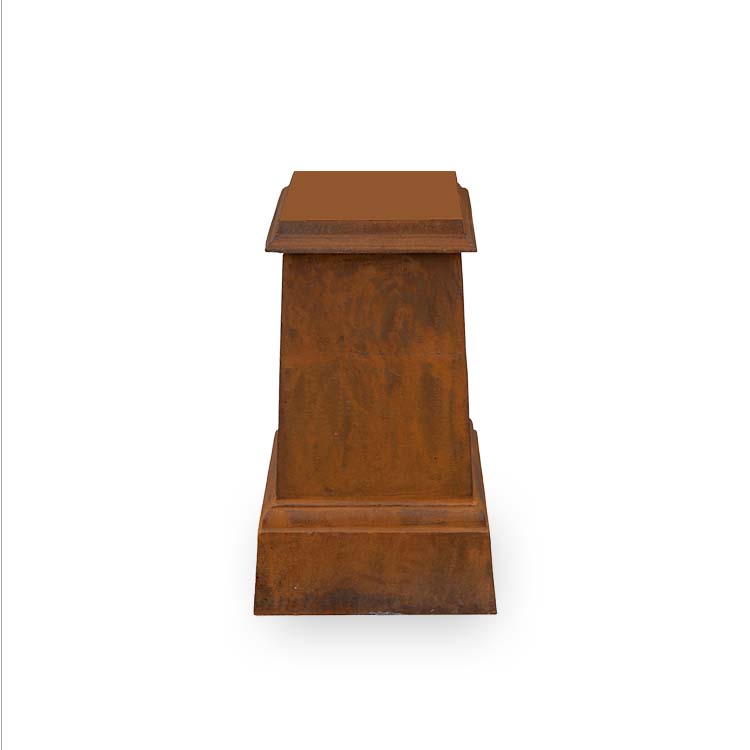 Garden Decor Victorian Base Cast Urn - Rust