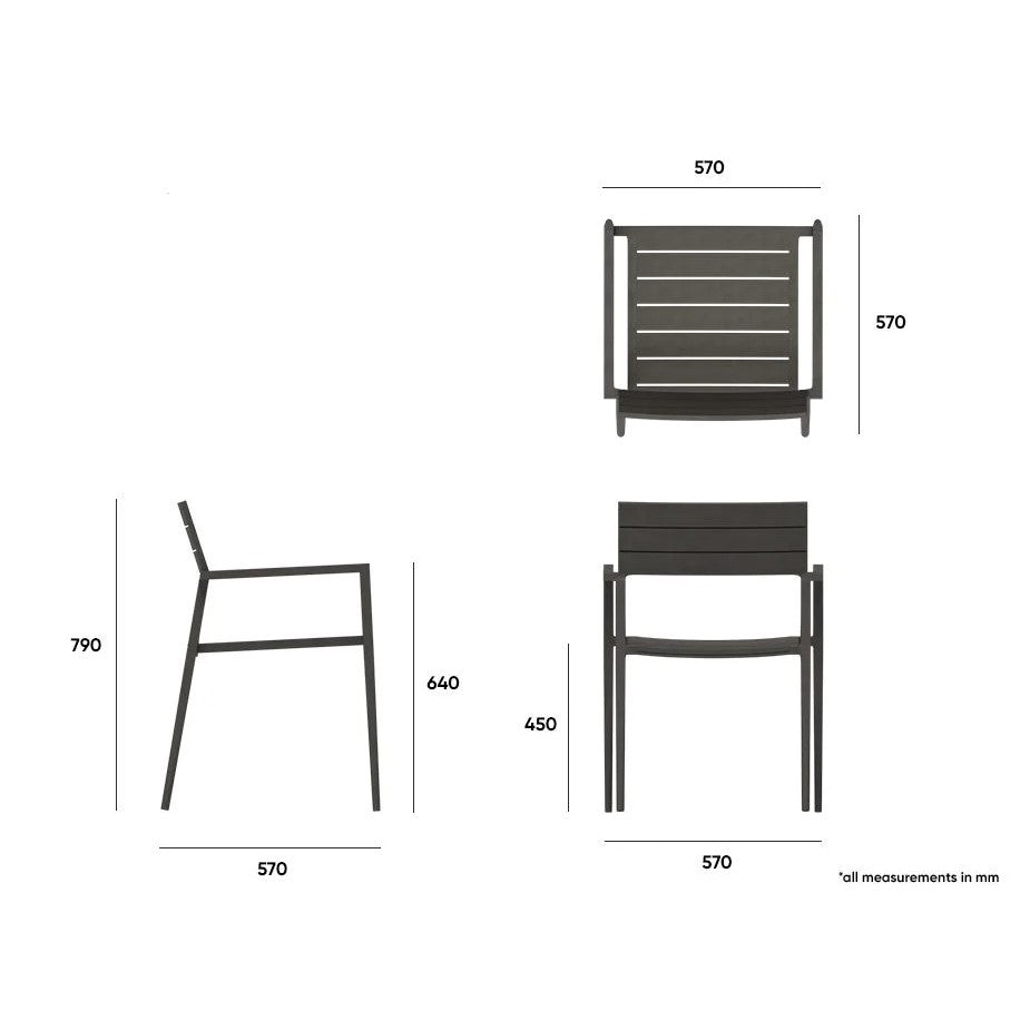 Garden Forge Black Armchair With Cushion (Available in 2 colors)