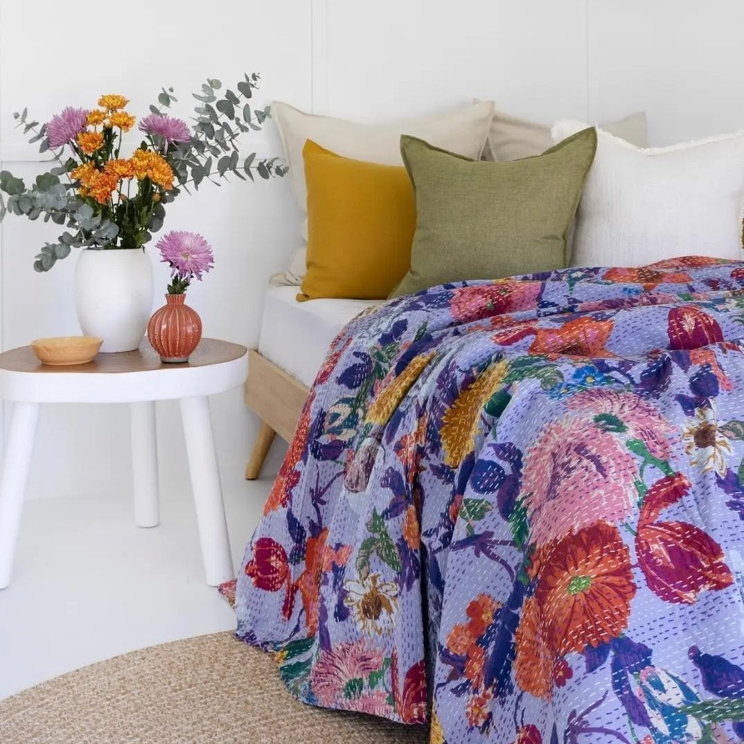 Garden Inspired Handmade Quilt Doona King Size