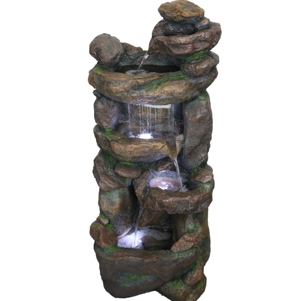 Garden Raining Ridge Polyresin Fountain