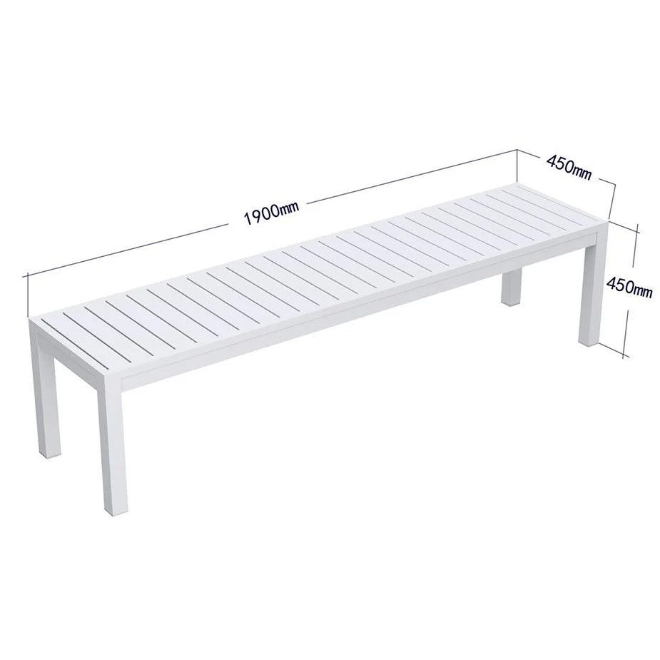 Garden Serenity Outdoor Bench - 190cms (Available in 2 Colors)