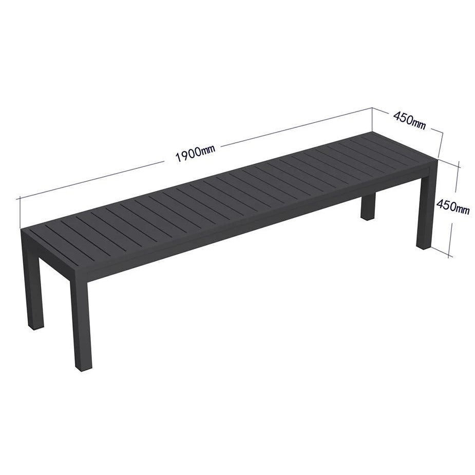 Garden Serenity Outdoor Bench - 190cms (Available in 2 Colors)