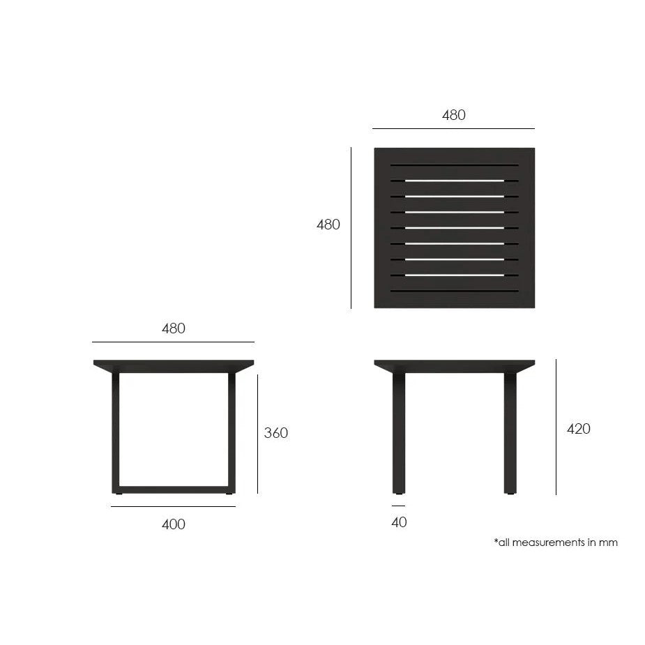 Garden Vista Outdoor Side Table (Available in 2 colors)