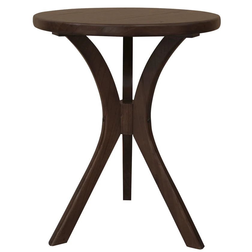 Gatsby Handcrafted Walnut Small Side Table - 48cms