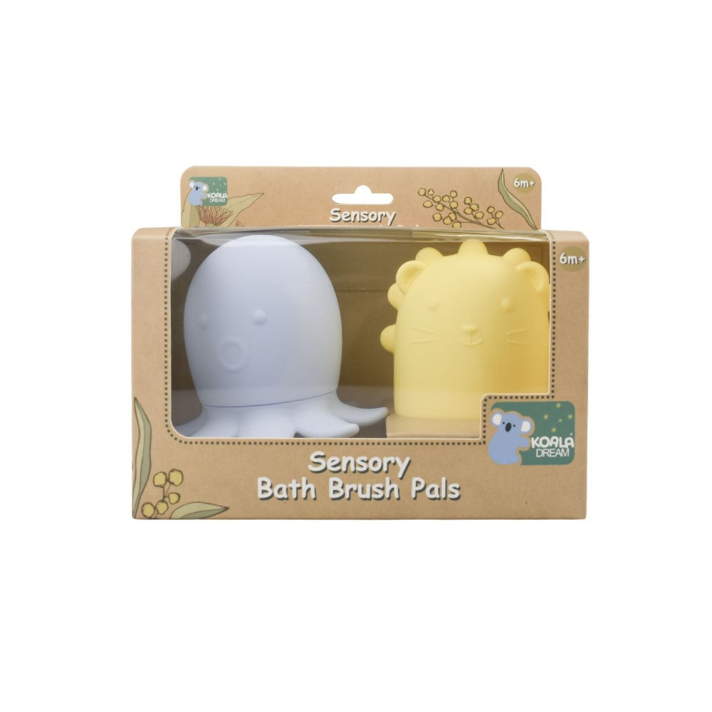 Gentle Care Silicone Animal Bath Brushes - Set of 2