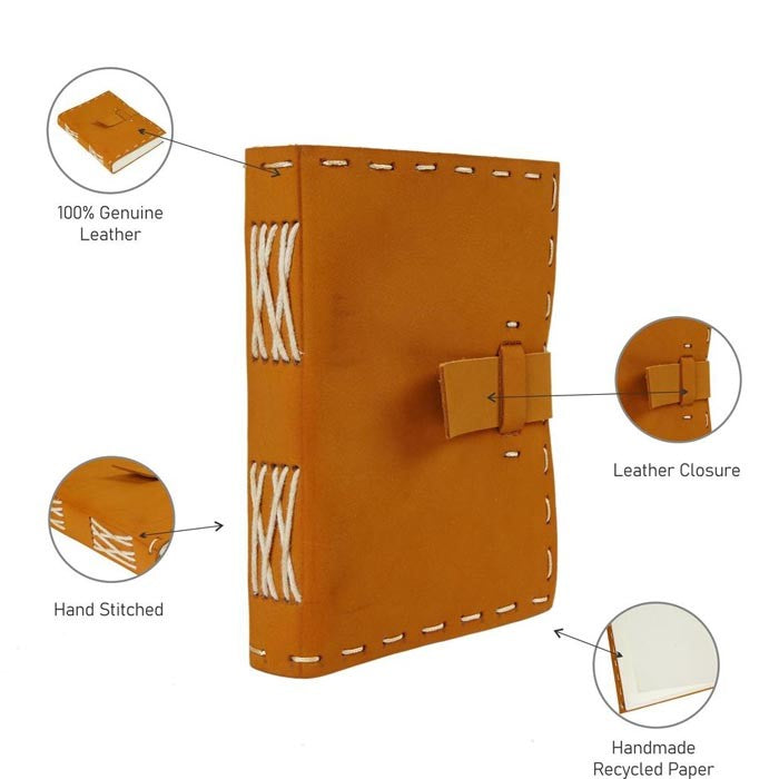 Genuine Gratitude Vintage Journal with Belt Lock