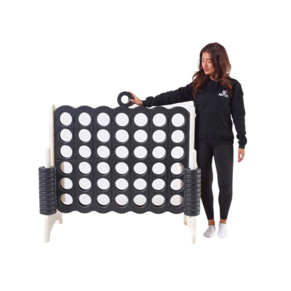 Giant Four In A Row Game Black & White 120 x 110cms