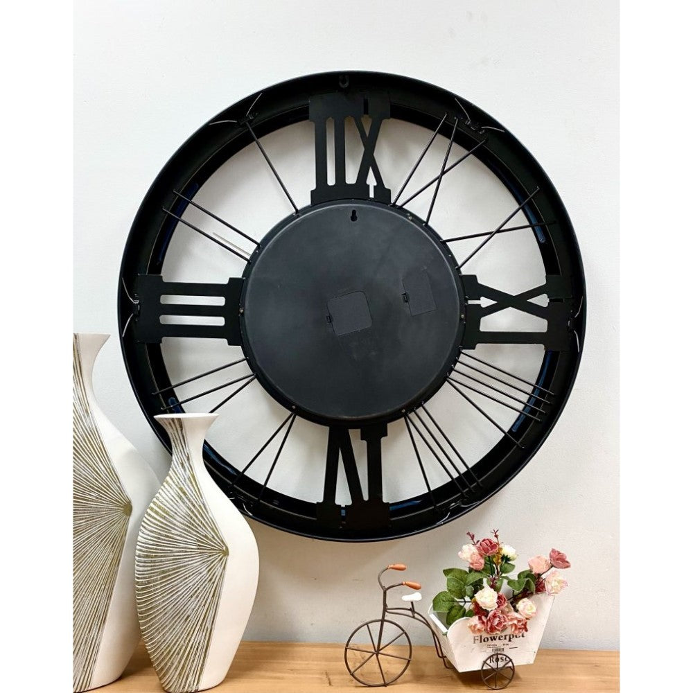 Gilded Gearworks Metal Clock 80cms