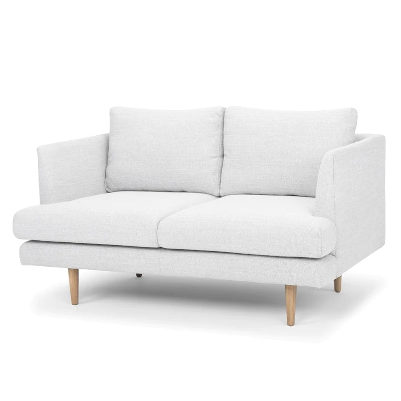 Gilded Grandeur 2-Seater Sofa-Light Grey