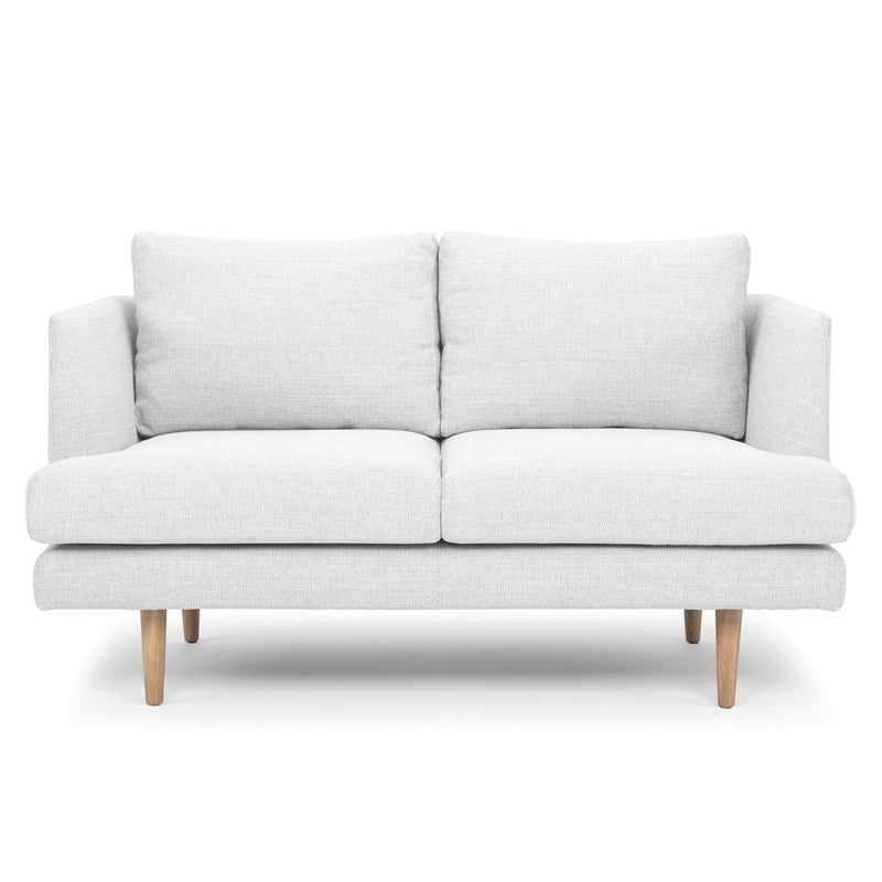Gilded Grandeur 2-Seater Sofa-Light Grey
