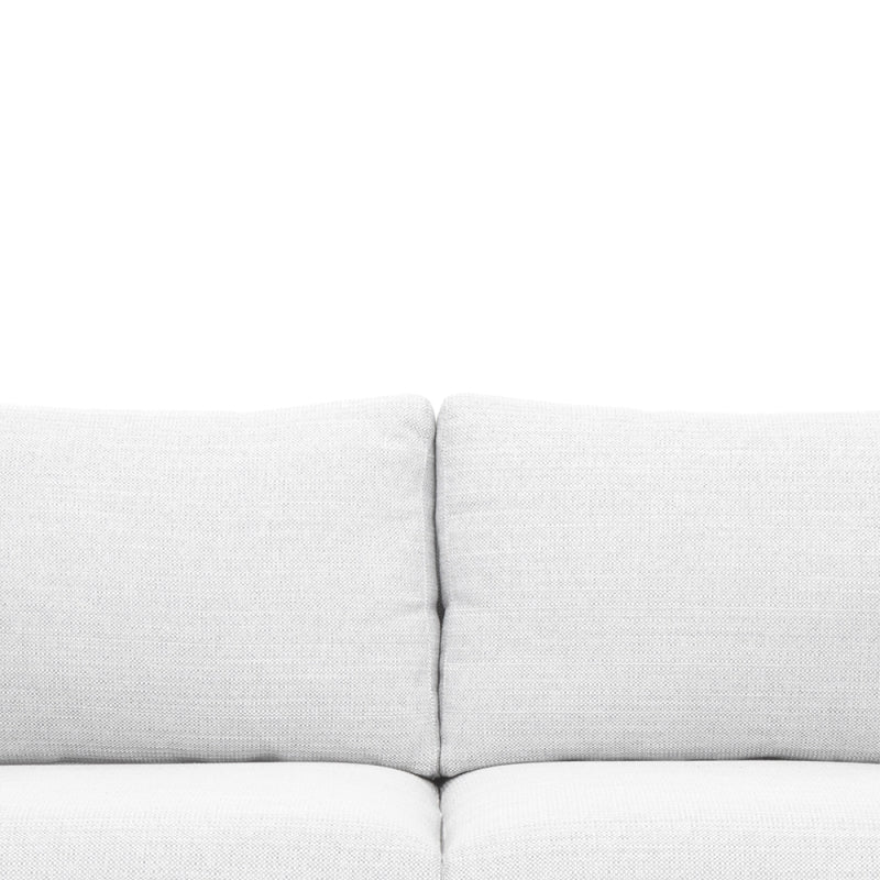 Gilded Grandeur 2-Seater Sofa-Light Grey