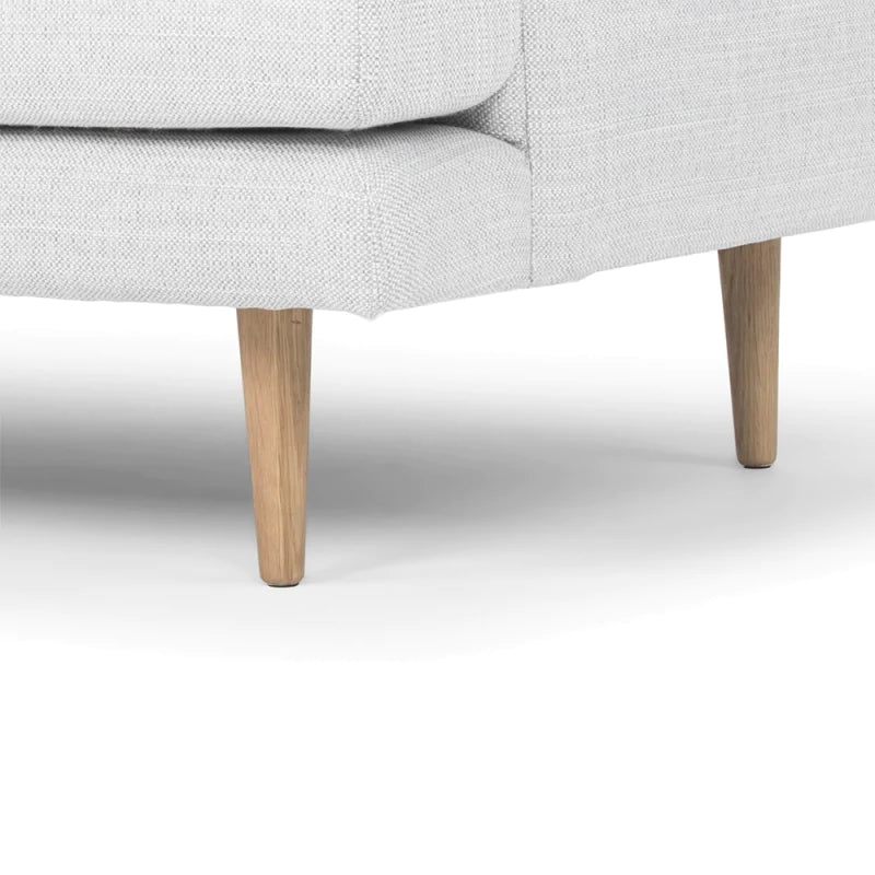 Gilded Grandeur 2-Seater Sofa-Light Grey